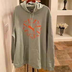 Puma hooded sweatshirt - Green Fog color - size 3XLT. NWT.